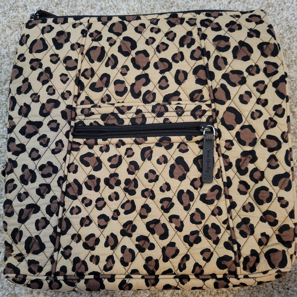 Vera Bradley Leopard Print Quilted Crossbody Bag